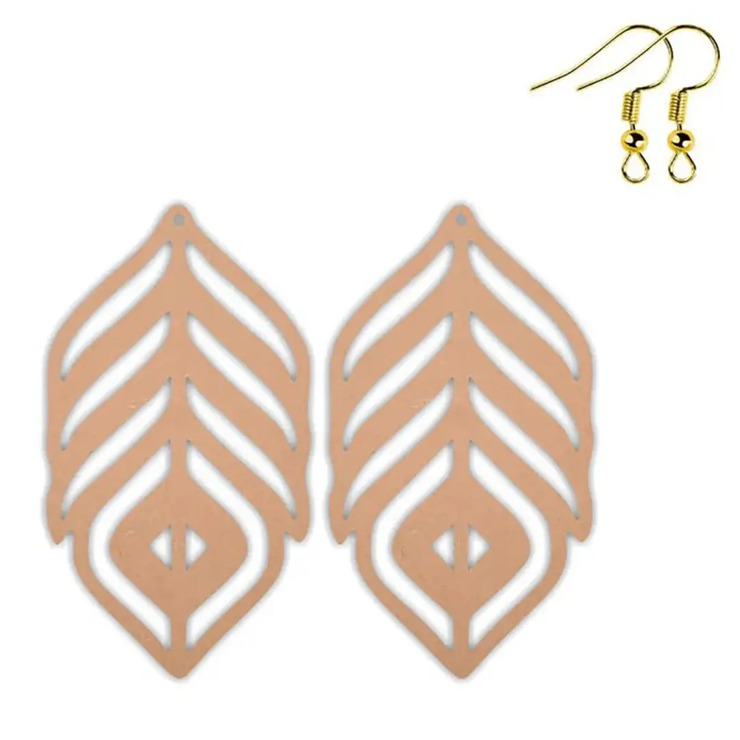 MDF Fether Earring Bases MDF Fether Earring Bases