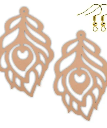 MDF Fether Earrings