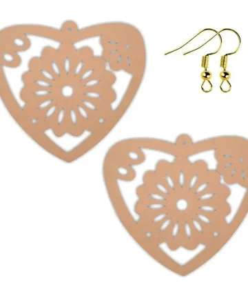 Heart Shape Earring MDF Base