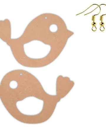 MDF Bird Earring Base
