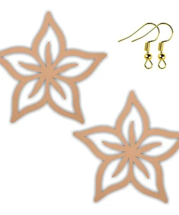 MDF Flower Shape Earring Base