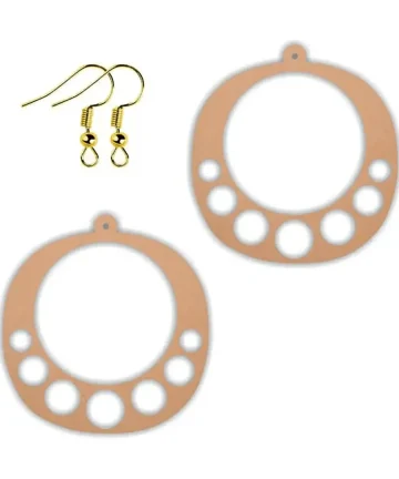 Round MDF Earring Base