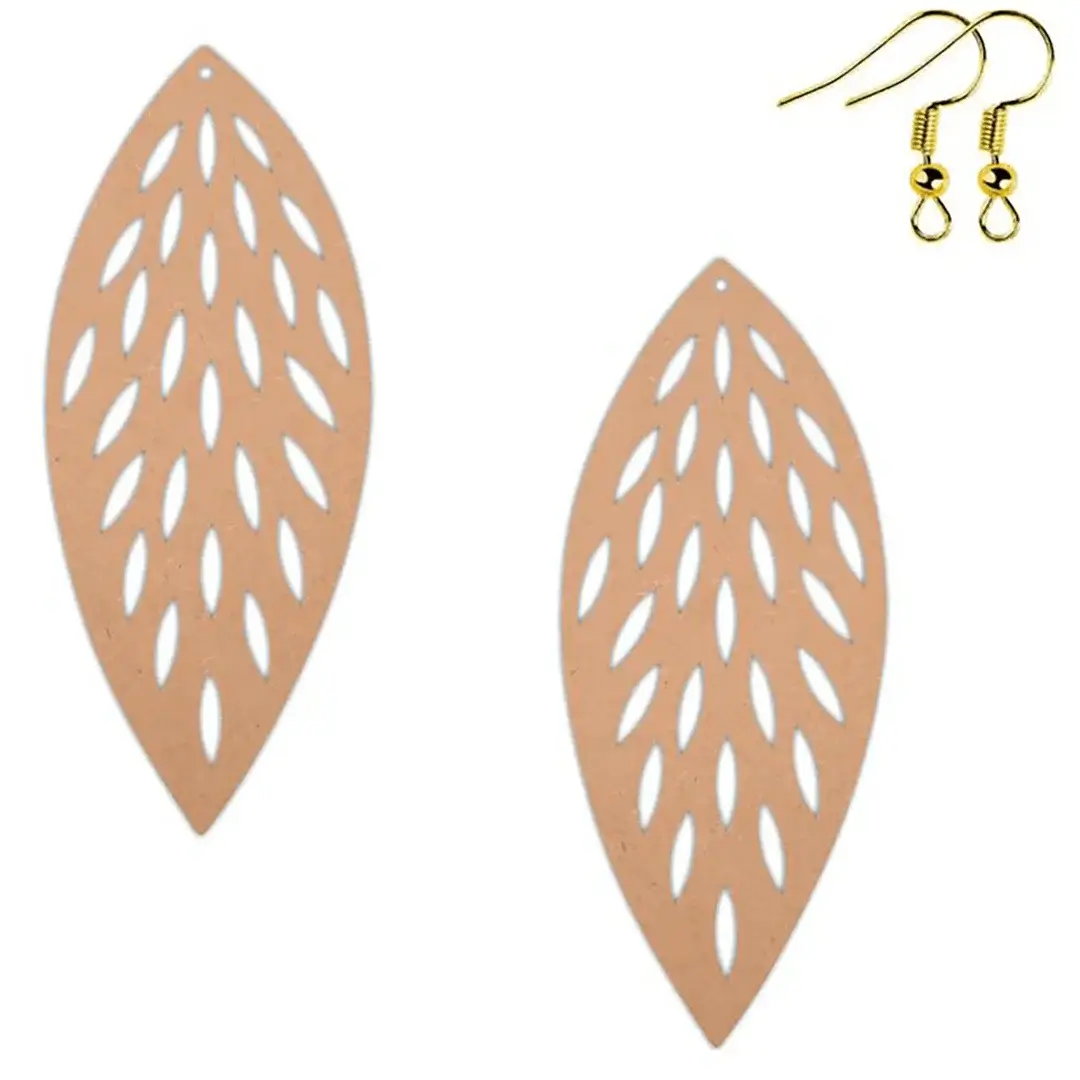 MDF Leaf Earring Bases MDF Leaf Earring Bases