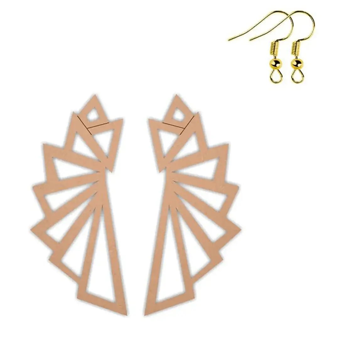 MDF Geometric Earring MDF Geometric Earring