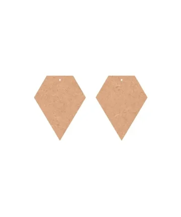 Blank Dimond MDF Earring