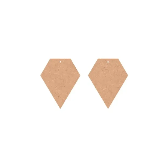 Blank Dimond MDF Earring