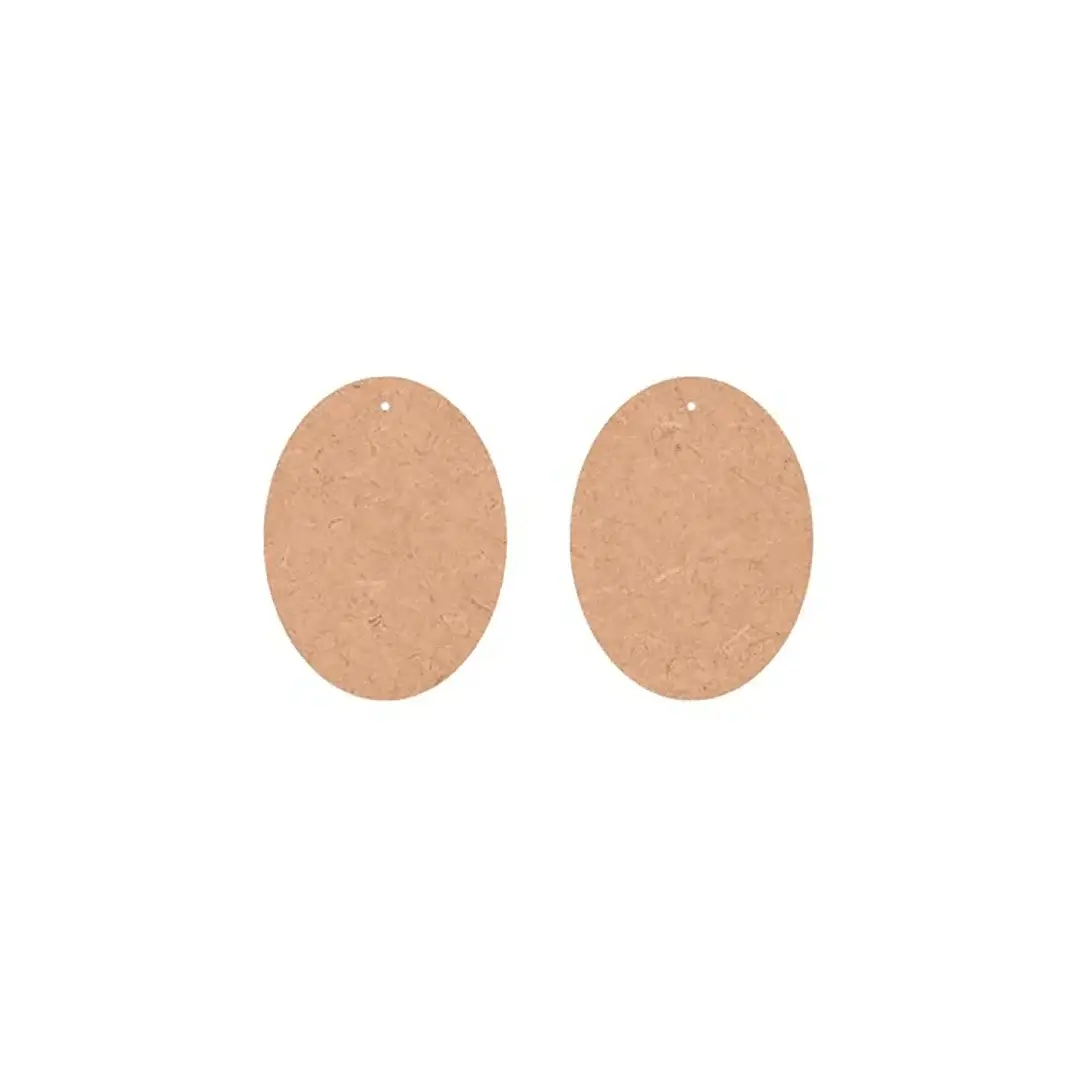 Blank Oval Shape MDF Earring Blank Oval Shape MDF Earring