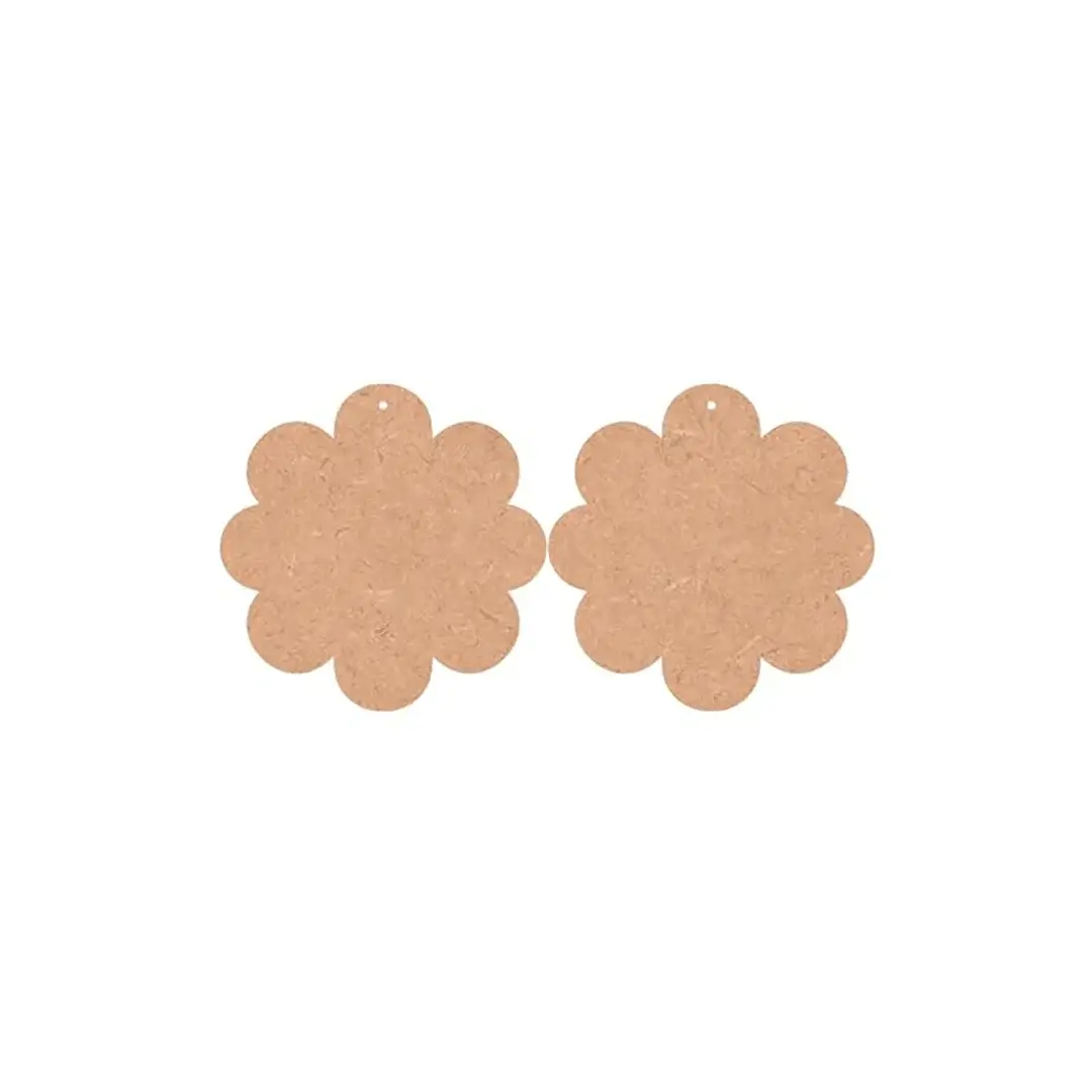 MDF Blank Flower Earring MDF Blank Flower Earring