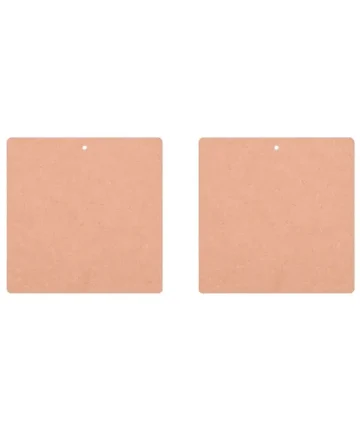 MDF Blank Square Shape Earring