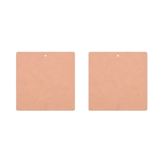 MDF Blank Square Shape Earring