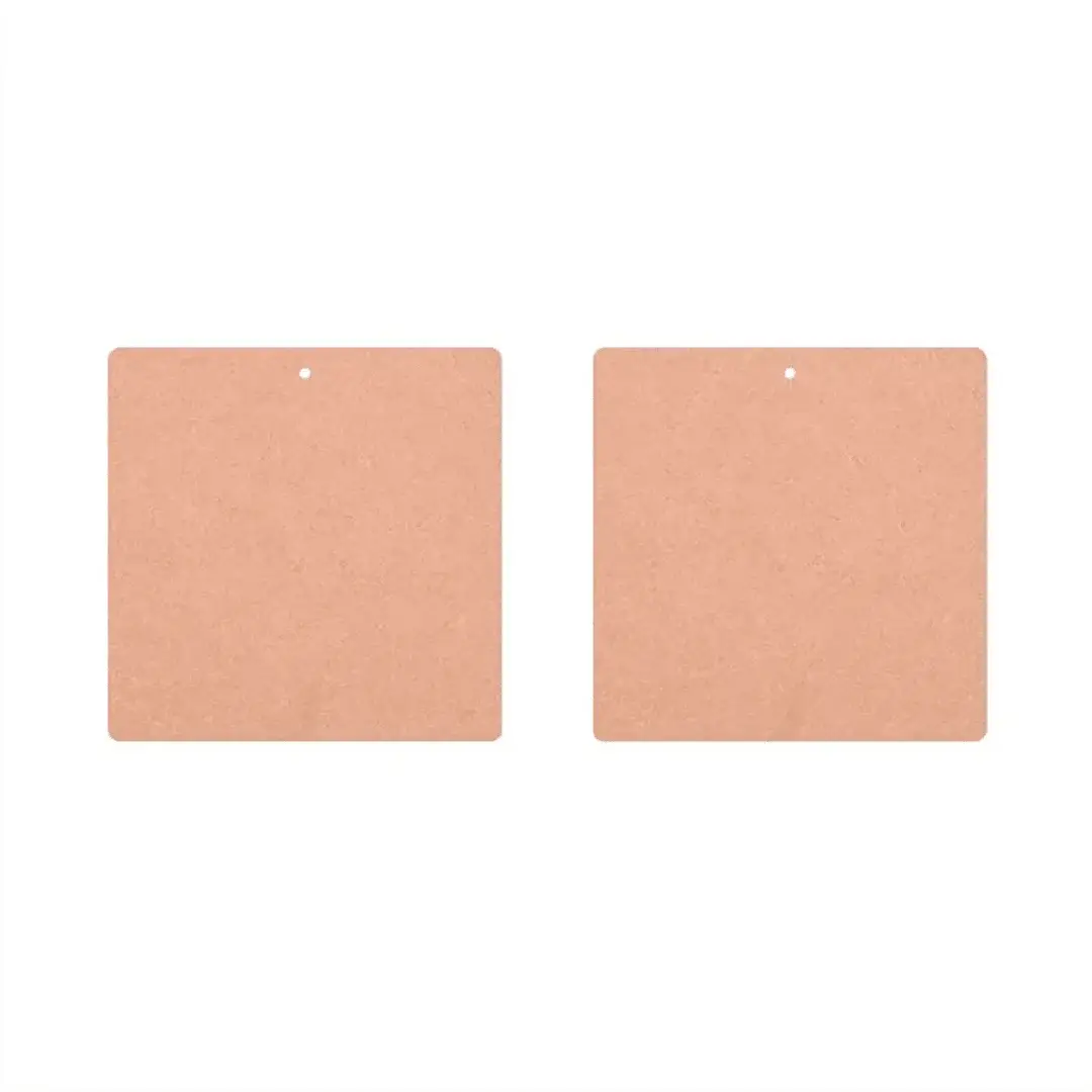 MDF Blank Square Shape Earring MDF Blank Square Shape Earring