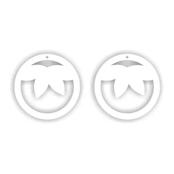 Round Ring MDF Earring