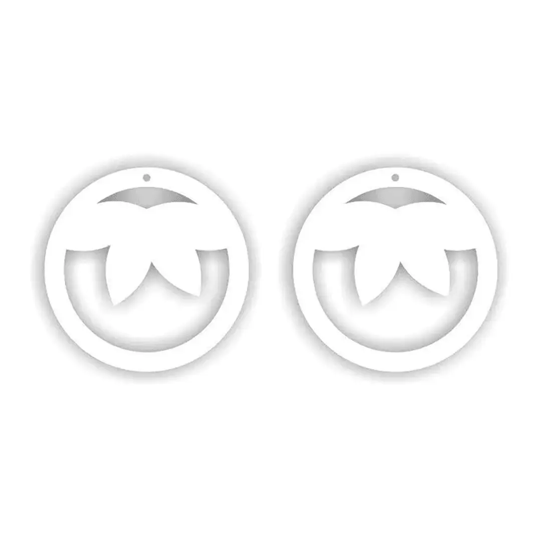 Round Ring MDF Earring Round Ring MDF Earring