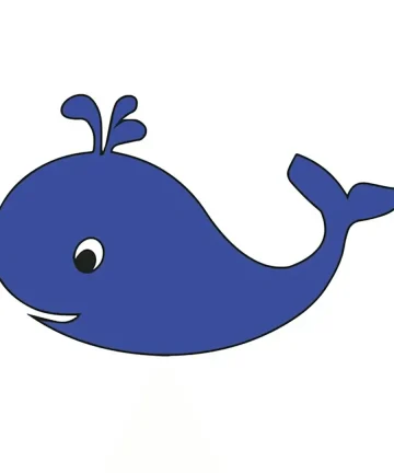 Whale Shape MDF Fridge Magnets Base