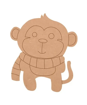 Monkey Shape MDF Fridge Magnets Base