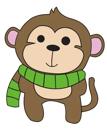 Monkey Shape MDF Fridge Magnets Base
