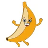 MDF banana Fridge Magnet