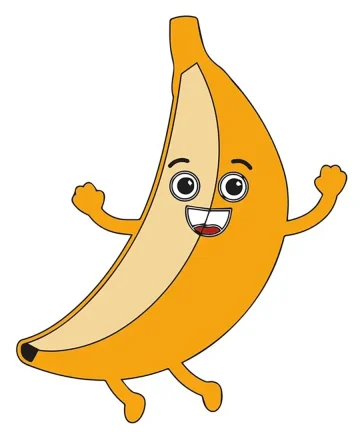 MDF banana Fridge Magnet