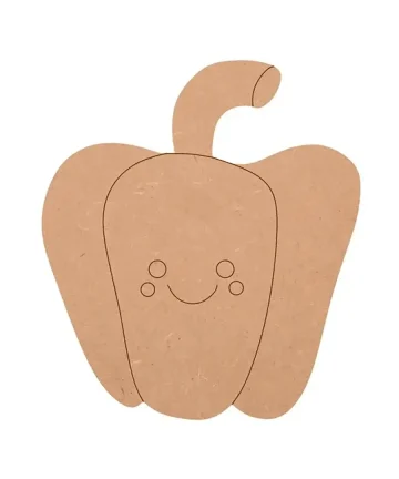 MDF Capsicum Fridge Magnet