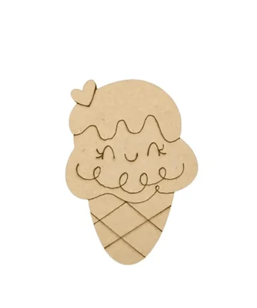 MDF Ice-Cream Fridge Magnet