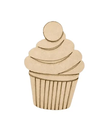 MDF Cup Cake Fridge Magnet