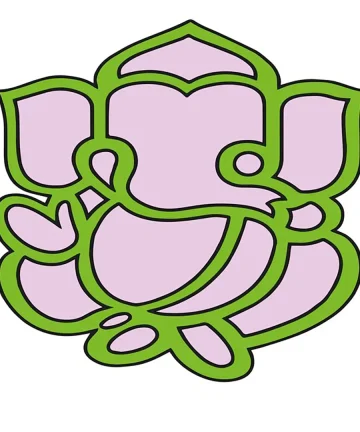 MDF Ganesha Fridge Magnet