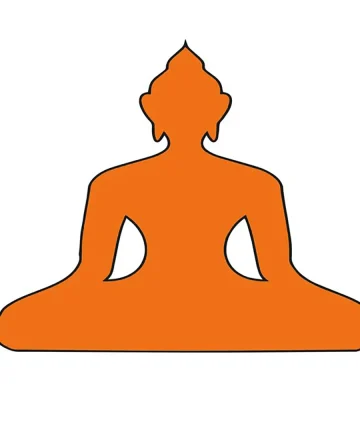 MDF Buddha Fridge Magnet