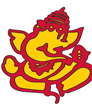 MDF Ganesha Fridge Magnets