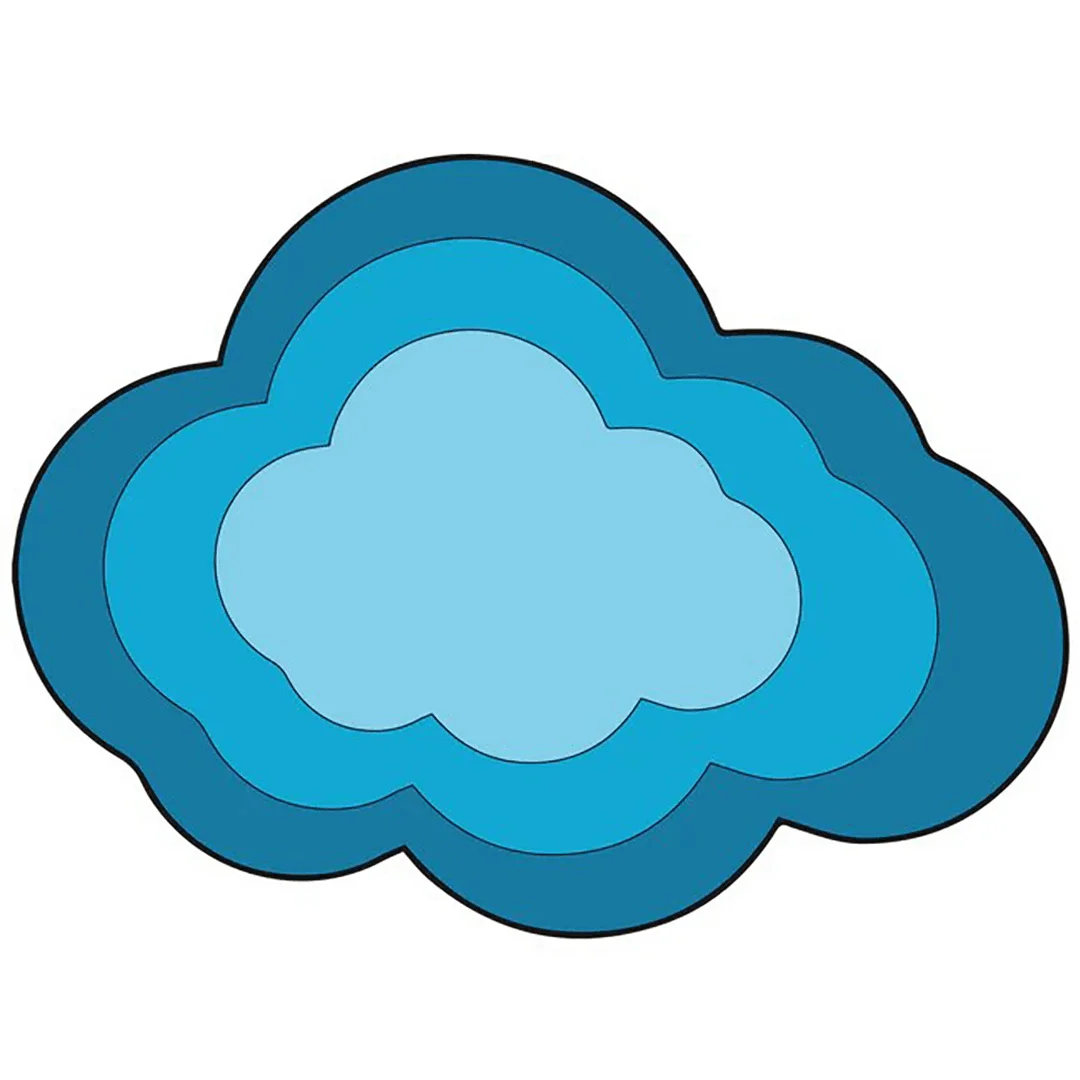 MDF Cloud Fridge Magnet