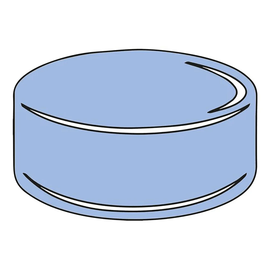 MDF Hockey Puck Fridge Magnet