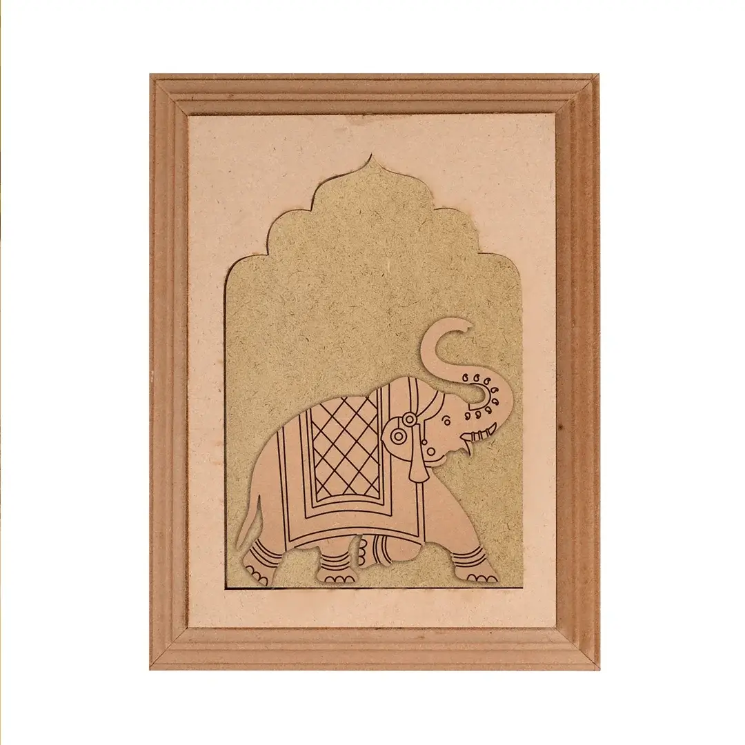 MDF Elephant Designer Plain Jharokha MDF Elephant Designer Plain Jharokha