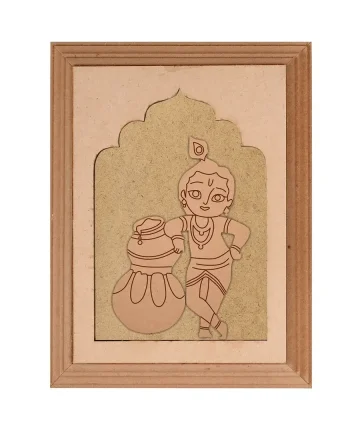 Baby Krishna Designer MDF Jharokha