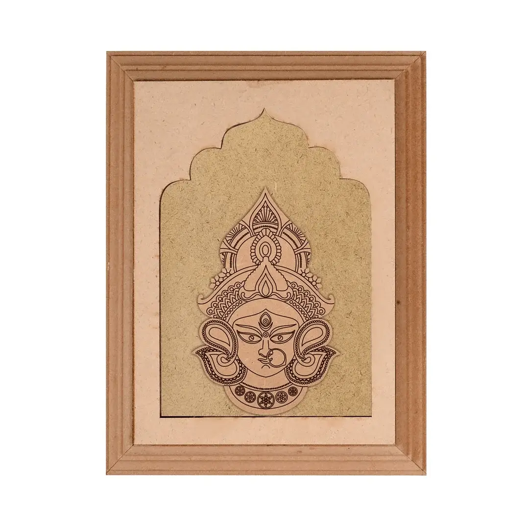 Durga Maa Designer MDF Plain Jharokha