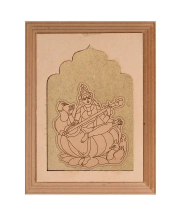 Saraswati ji Designer MDF Plain Jharokha