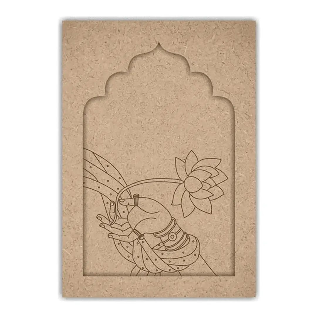 Lotus in Hand Pre Marked Jharokha