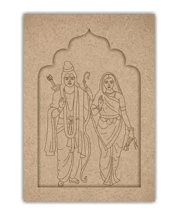 Ram Sita Pre Marked Jharokha Base