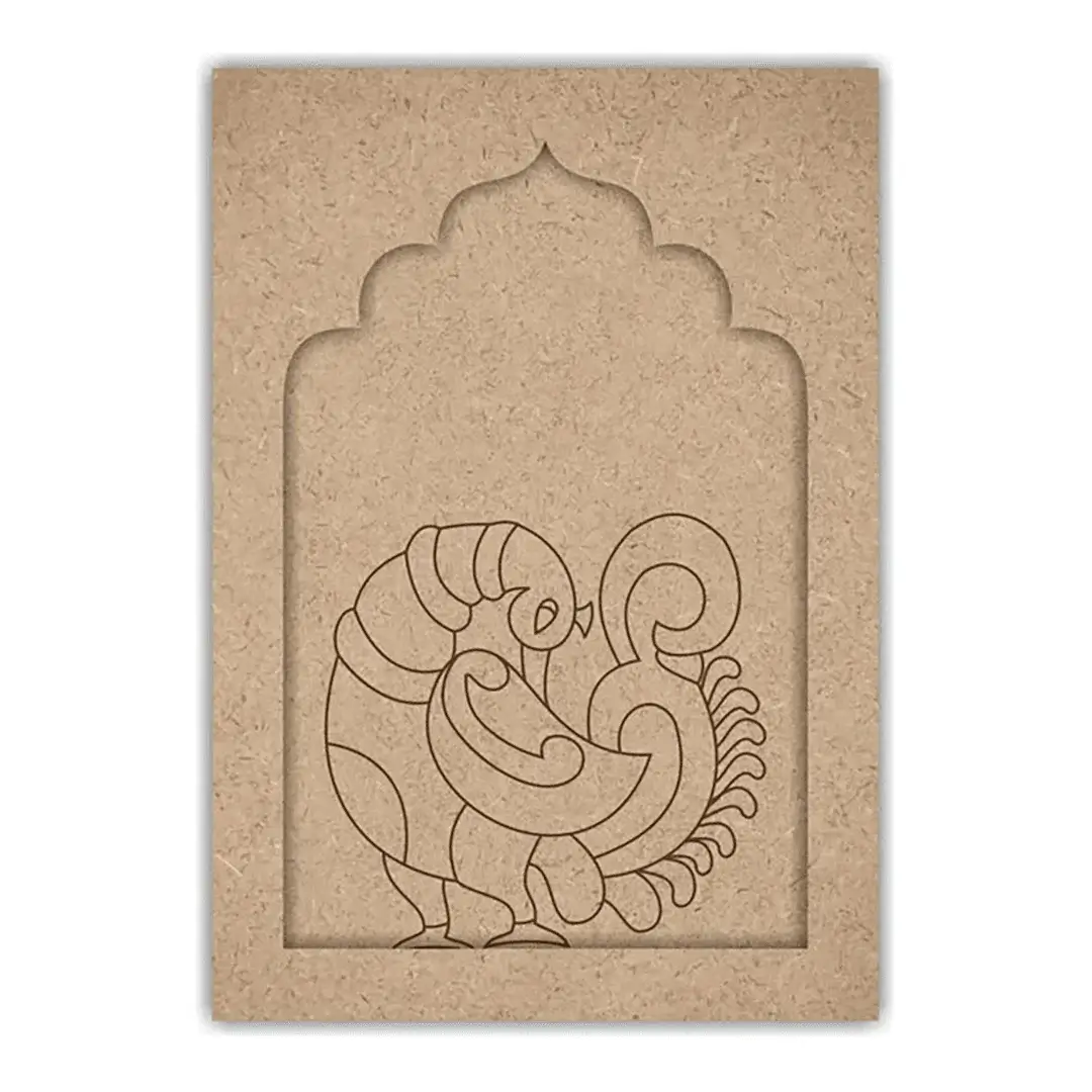 Peacock Pre Marked Jharokha Base