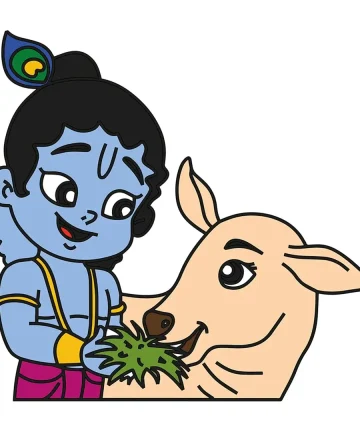 Baby Krishna Cutout Base