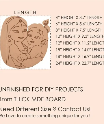 Baby Krishna Pre Marked Cutout