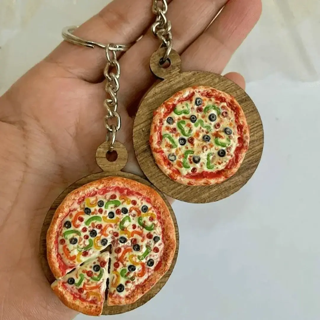 Round Shape MDF Keychain