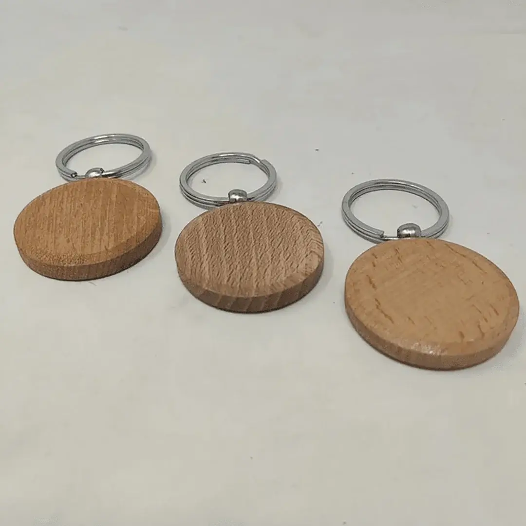 Round Shape Wooden Keychain Round Shape Wooden Keychain