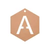 Alphabet Cutout MDF Keychain