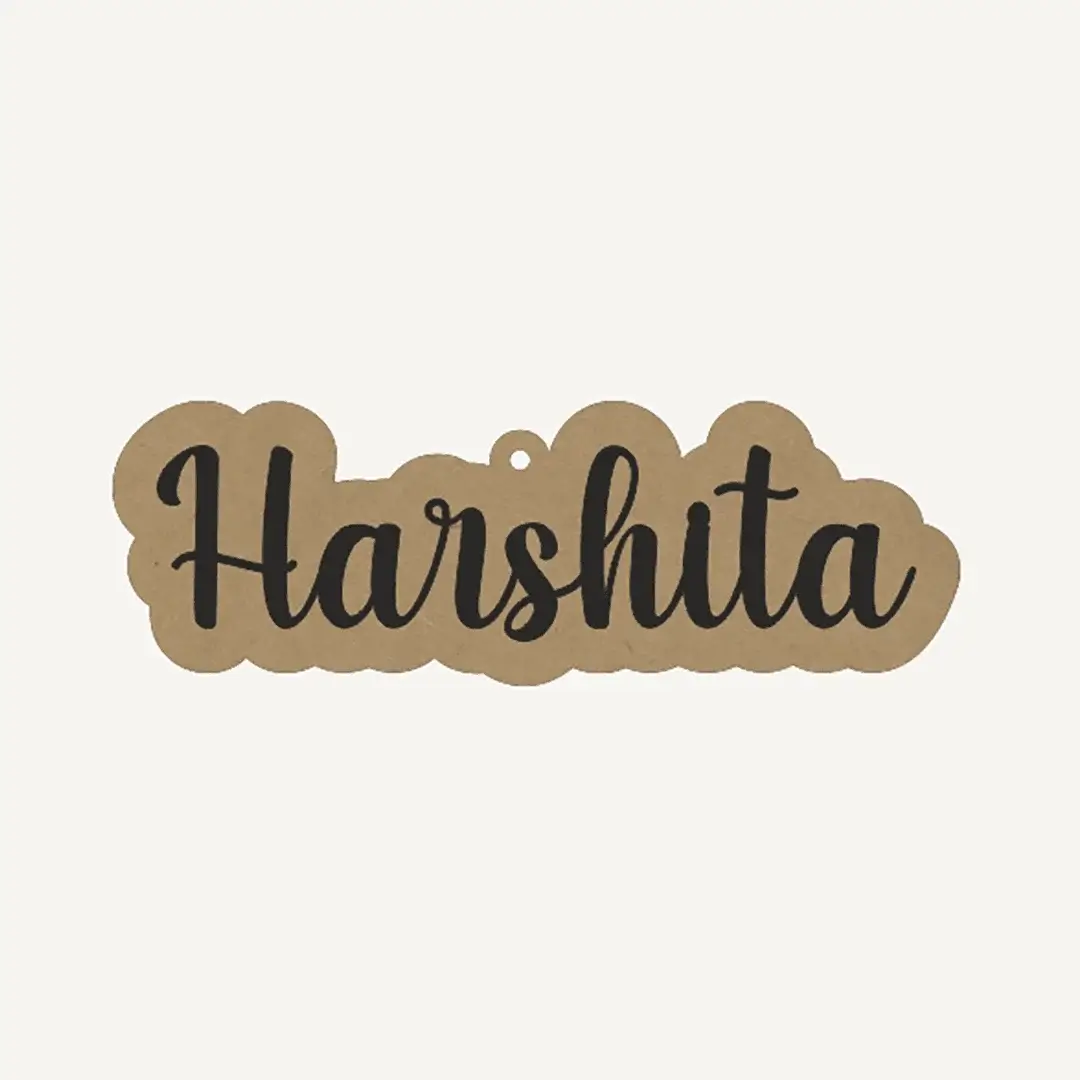 MDF Customized Name Keychain MDF Customized Name Keychain