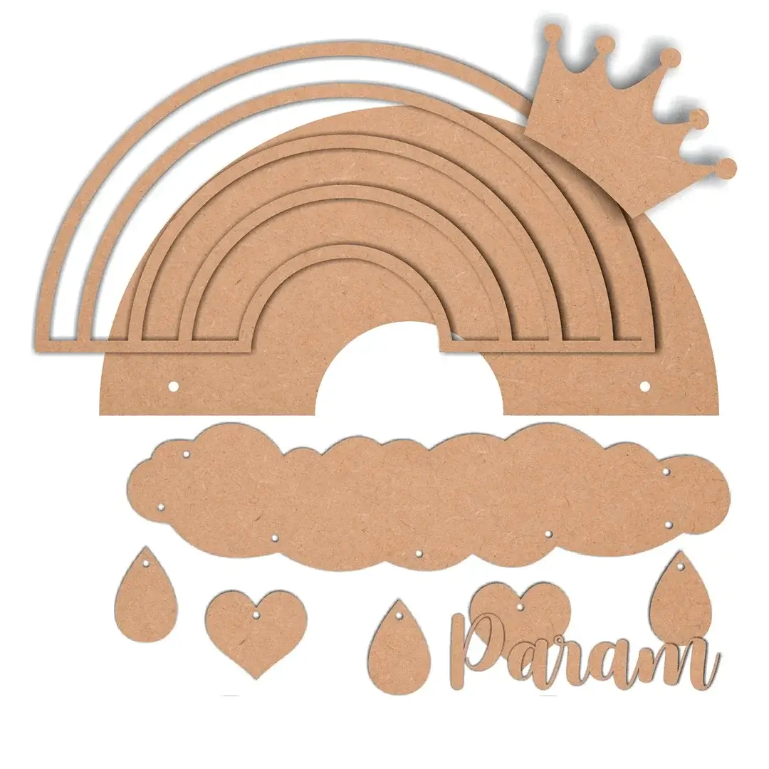 Rainbow and Cloud Name Plate