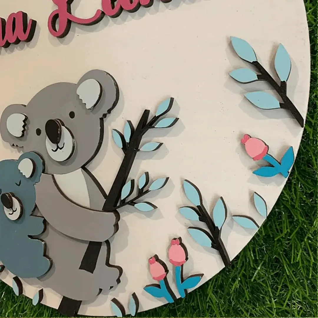Kids Bear Theme Nameplate