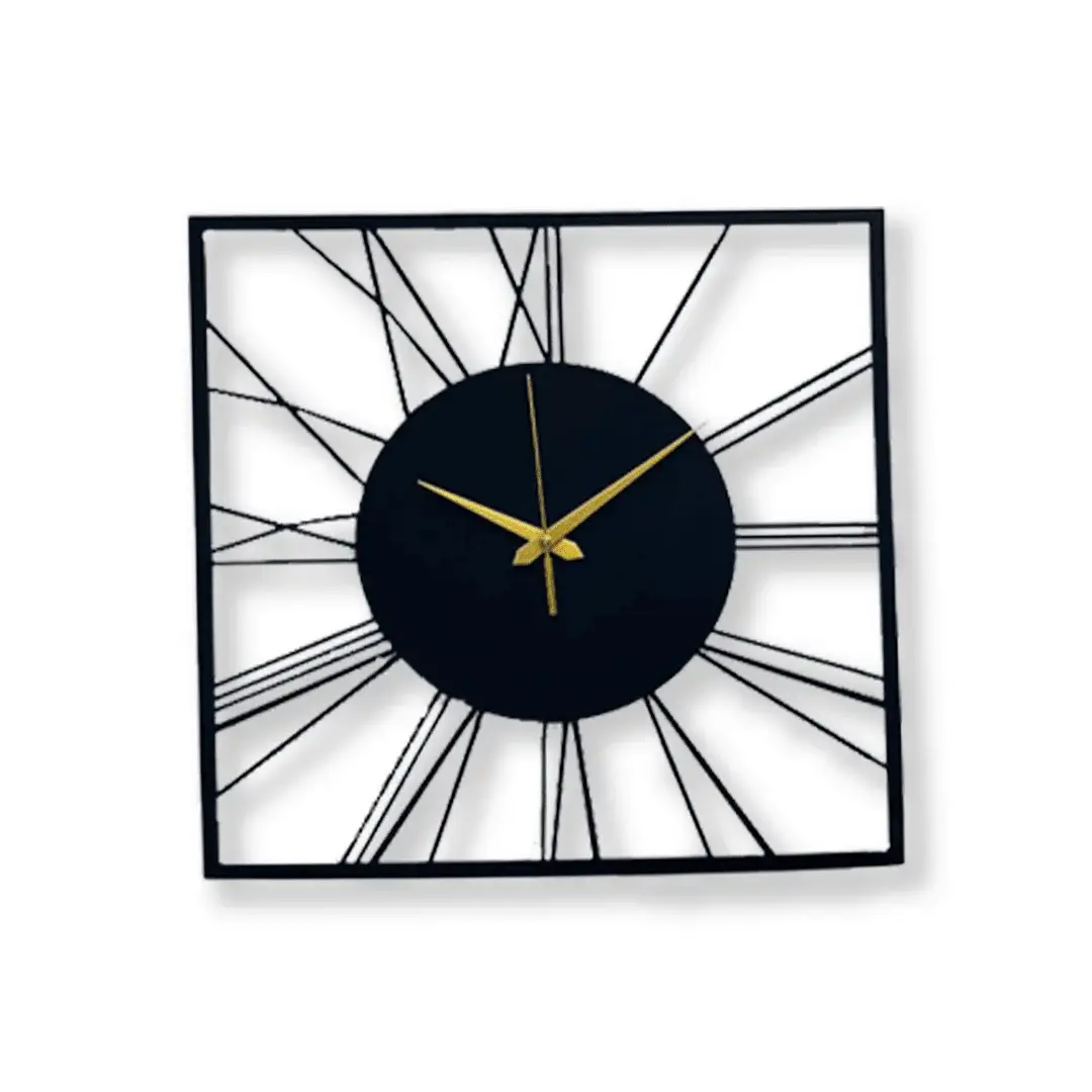 Square Metal Wall Clock