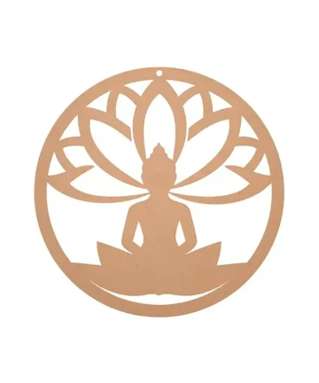 MDF Buddha and Lotus