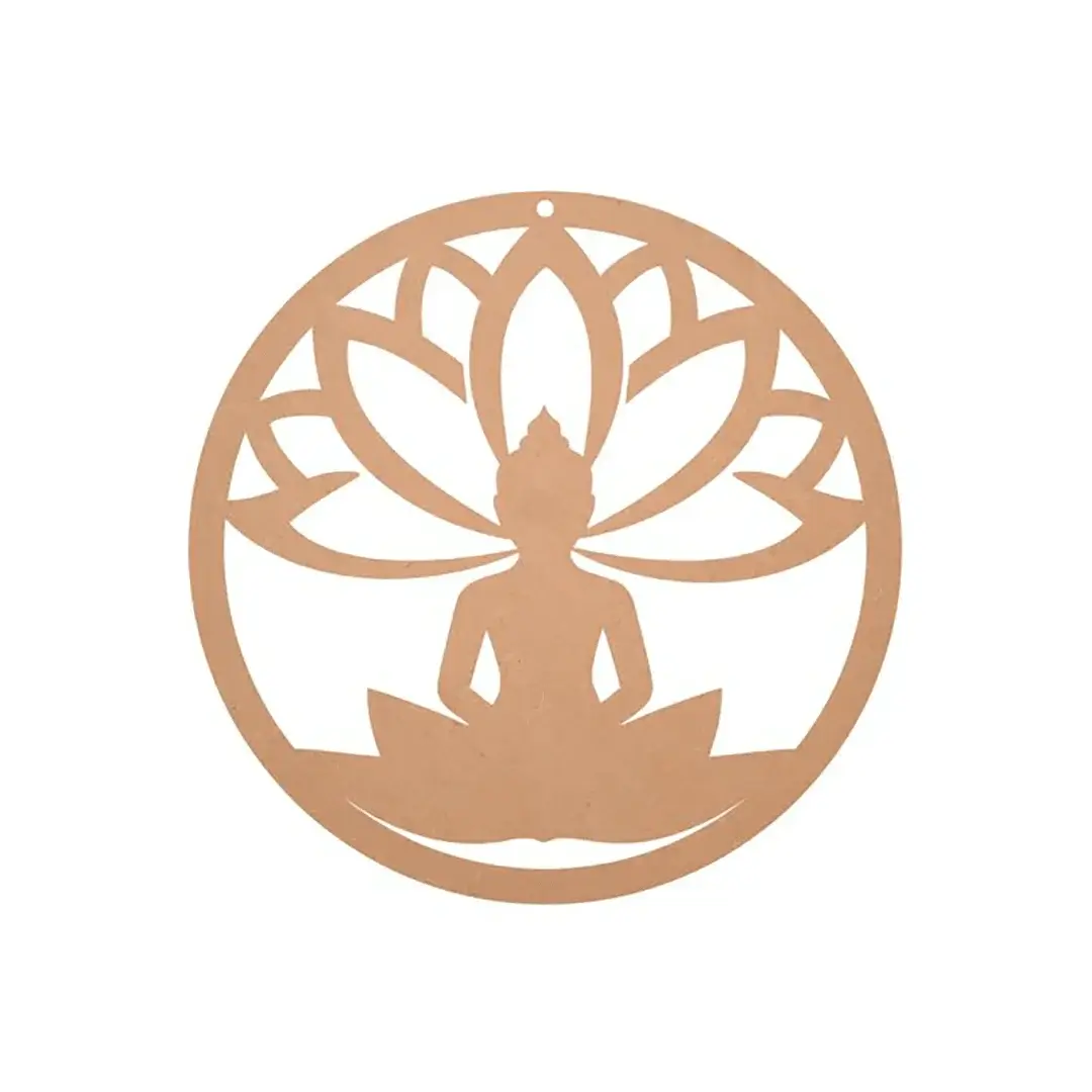 MDF Buddha and Lotus