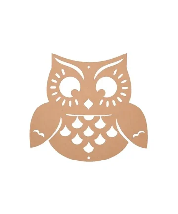 MDF Small Owl Mandala