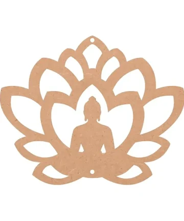MDF Buddha in Lotus
